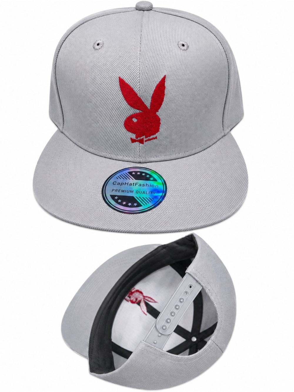 Playboy Bunny hat Red Embroidered playboy hat bunny SnapBack playboy cap new